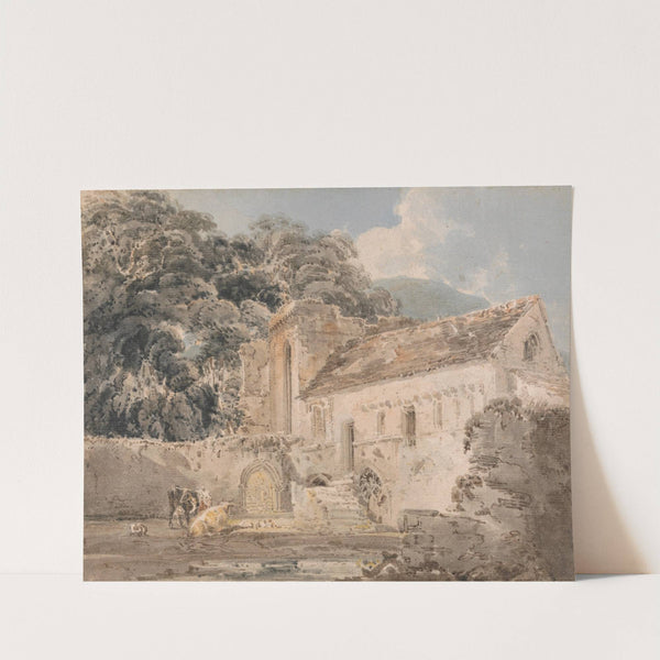 Valle Crucis Abbey, Denbighshire by Thomas Girtin