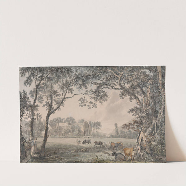 Valle Crucis Abbey, Denbighshire by Paul Sandby