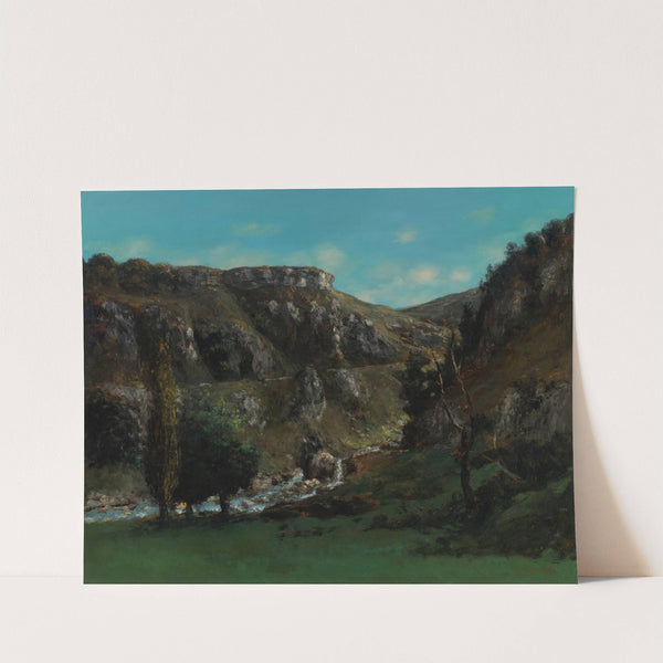 Vallée De La Loue Près Mouthiers-Haute-Pierre by Gustave Courbet