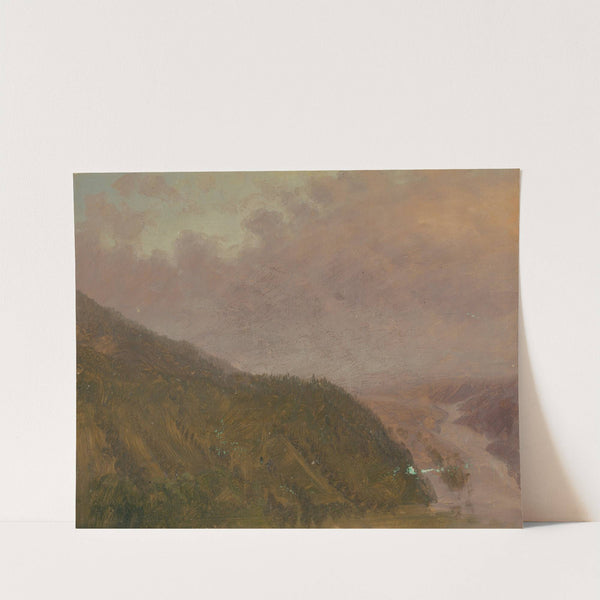 Valley from top of a high hill (Europe) (1860–70) by Frederic Edwin Church