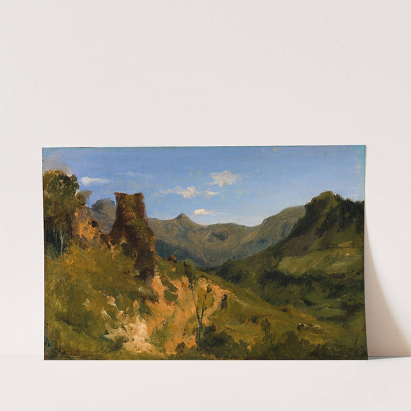 Valley in the Auvergne Mountains by Théodore Rousseau