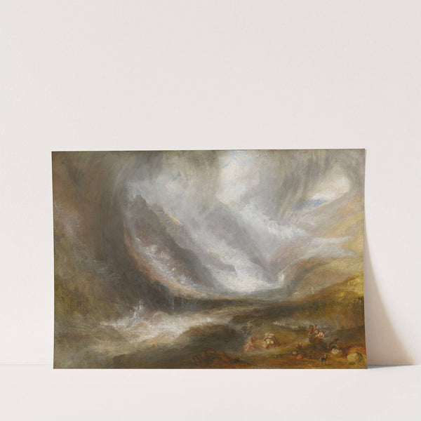 Valley of Aosta; Snowstorm, Avalanche, and Thunderstorm by Joseph Mallord William Turner