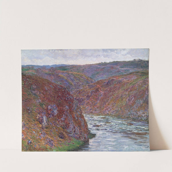 Valley of the Creuse (Gray Day) (1889) by Claude Monet