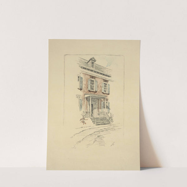 Van Cortland Manor House, 1901. (1908) by charles-frederick-william-mielatz/