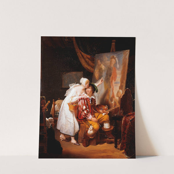 Van Dyck peignant son premier tableau by Jean-Louis Ducis