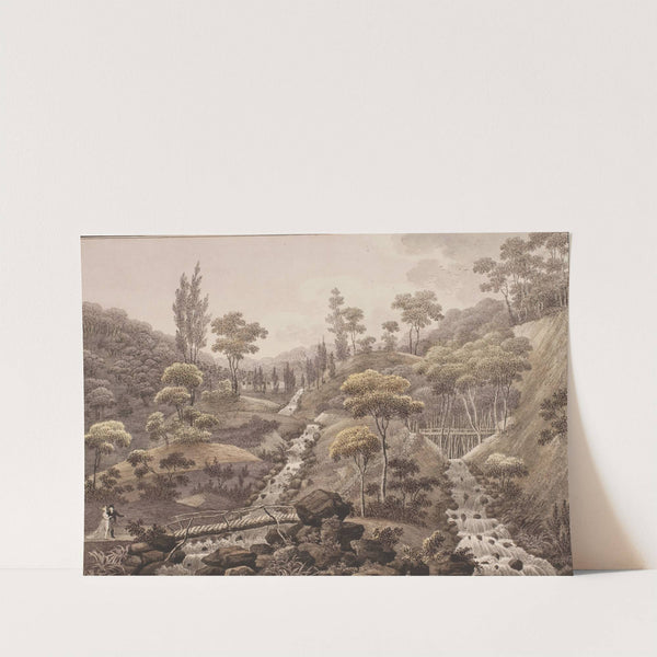 Vandfald ved Liselund på Møn by Søren L. Lange