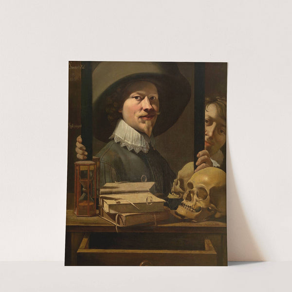 Vanitas Portrait of the Painter by Antonie van Steenwinckel