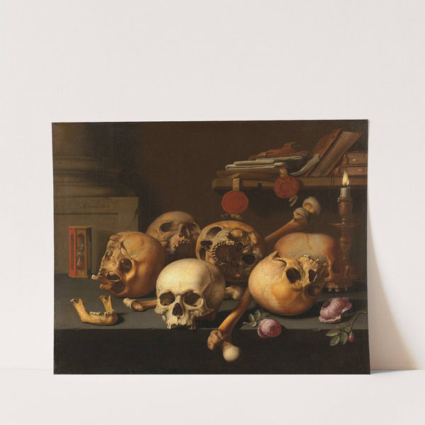 Vanitas still life by Aelbert Jansz. van der Schoor
