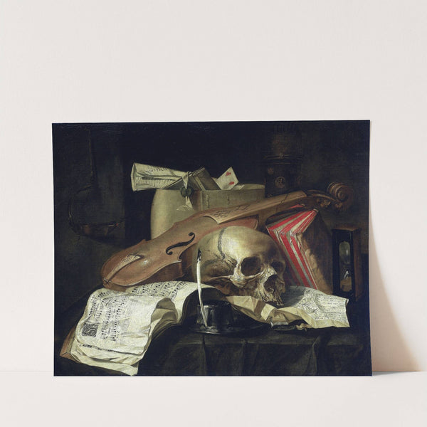 Vanitas still life by N.L. Peschier
