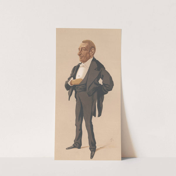 Vanity Fair – Businessmen and Empire Builders. ‘a retired Financiers’. Mr. Henry Louis Bischoffsheim. 4 March 1876 (1876) by James Tissot