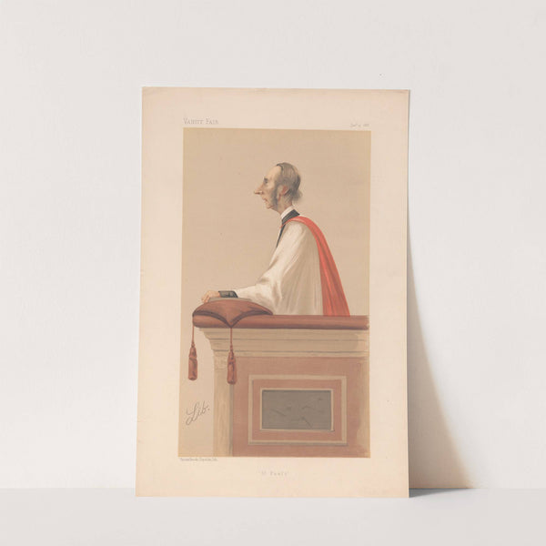 Vanity Fair: Clergy. 'St. Pauls.' Rev. Richards W. Church. 30 January 1886 by Liborio Prosperi