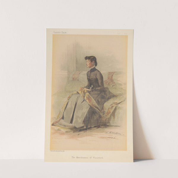 Vanity Fair; Ladies; 'The Marchioness of Waterford', September 1, 1883 by Théobald Chartran