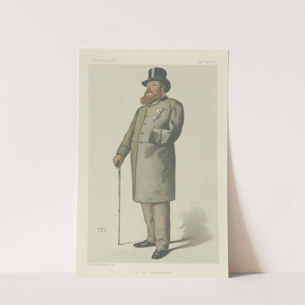Vanity Fair; Literary; 'An Old Coldstreamer', Lieutenant General Charles Baring, April 14, 1883 by Théobald Chartran