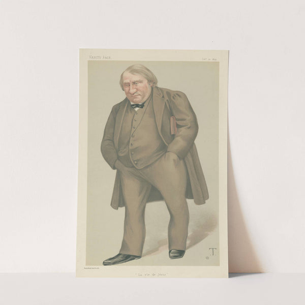 Vanity Fair; Literary; 'La Vie De Jesus', Joseph Ernest Renan, February 22, 1879 by Théobald Chartran