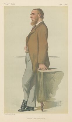 Vanity Fair; Politicians; ‘Proper Self-Sufficiency’, Mr. Leonard Henry Courtney, September 25, 1880