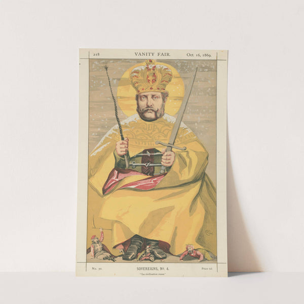 Vanity Fair; Royalty; ‘La Civilisation Russe’, Alexander II, Emperor of Russia, October 16, 1869 (1869) by James Tissot