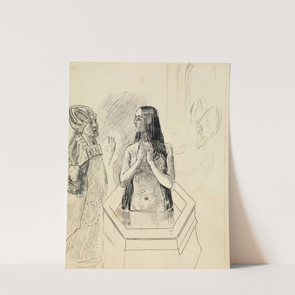 Variant av illustrasjon til ‘Håkon den godes saga’ i Snorre Sturlason, Kongesagaer (between 1895 and 1899) by Christian Krohg