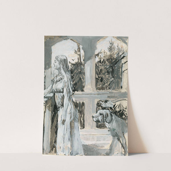 Variant av illustrasjon til ‘Harald Hårfagre’ i Snorre Sturlason, Kongesagaer (1895-1899) by Christian Krohg