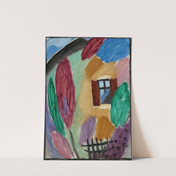 Variation mit Haus und Gartenzaun (circa 1915) by Alexej von Jawlensky