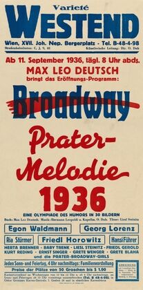 Varieté Westend – Broadway Prater-Melodie, 1936 (1936)