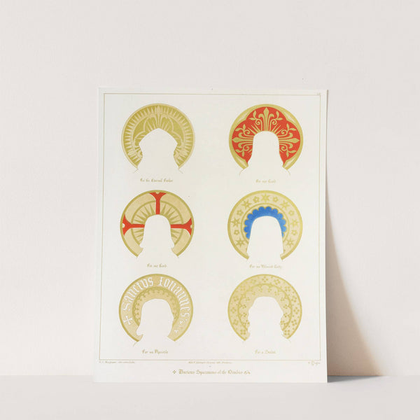 Various Forms of the Nimbus by Augustus Pugin