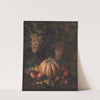 Various Fruits, Including Melon And Grapes by Johan Laurentz Jensen