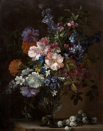 Vase de fleurs sur un entablement — size preview