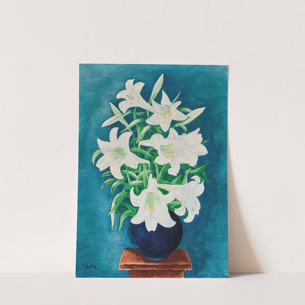 Vase de lys by Moïse Kisling