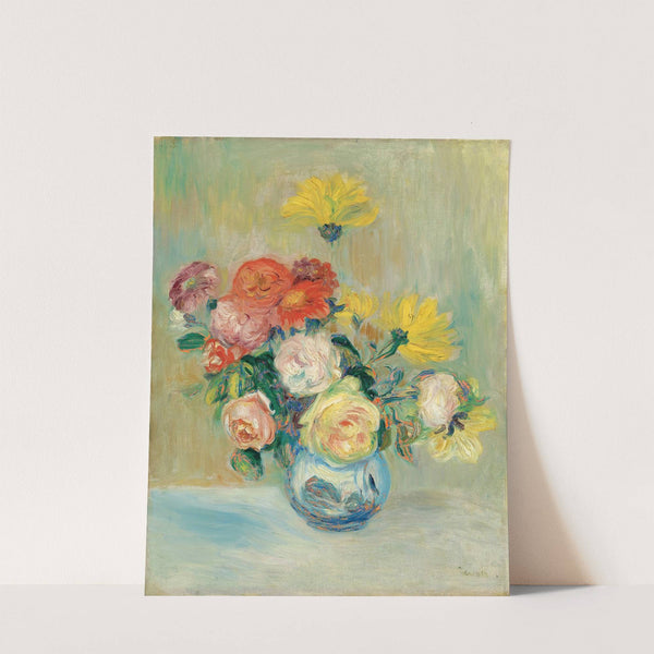Vase De Roses Et Dahlias by Pierre-Auguste Renoir