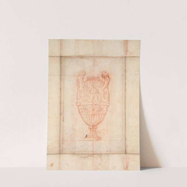 Vase Design for ‘Suite of Vases’ (1746) by Jacques François Saly