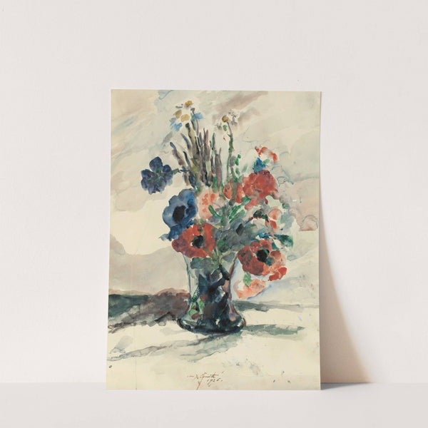 Vase mit Blumen (1925) by Lovis Corinth