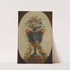 Vase of Flowers Draped with Garlands by Anonymous