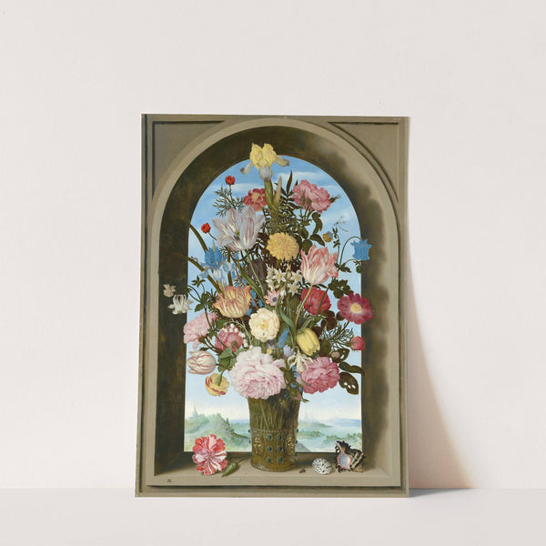 Vase of Flowers in a Window by Ambrosius Bosschaert the Elder