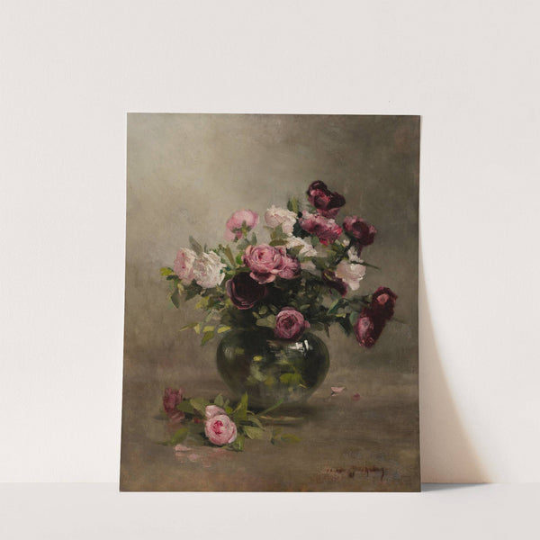 Vase of Roses by Eva Gonzalès