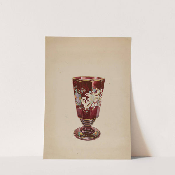 Vase (Ruby Glass) by Ralph Atkinson