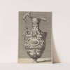 Vase with a River God in an Oval Medallion (17th century) by René Boyvin