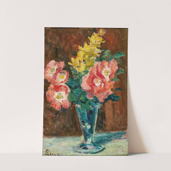 Vase With Flowers by Maximilien Luce