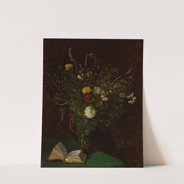 Vase with flowers (1875) by Hans Thoma