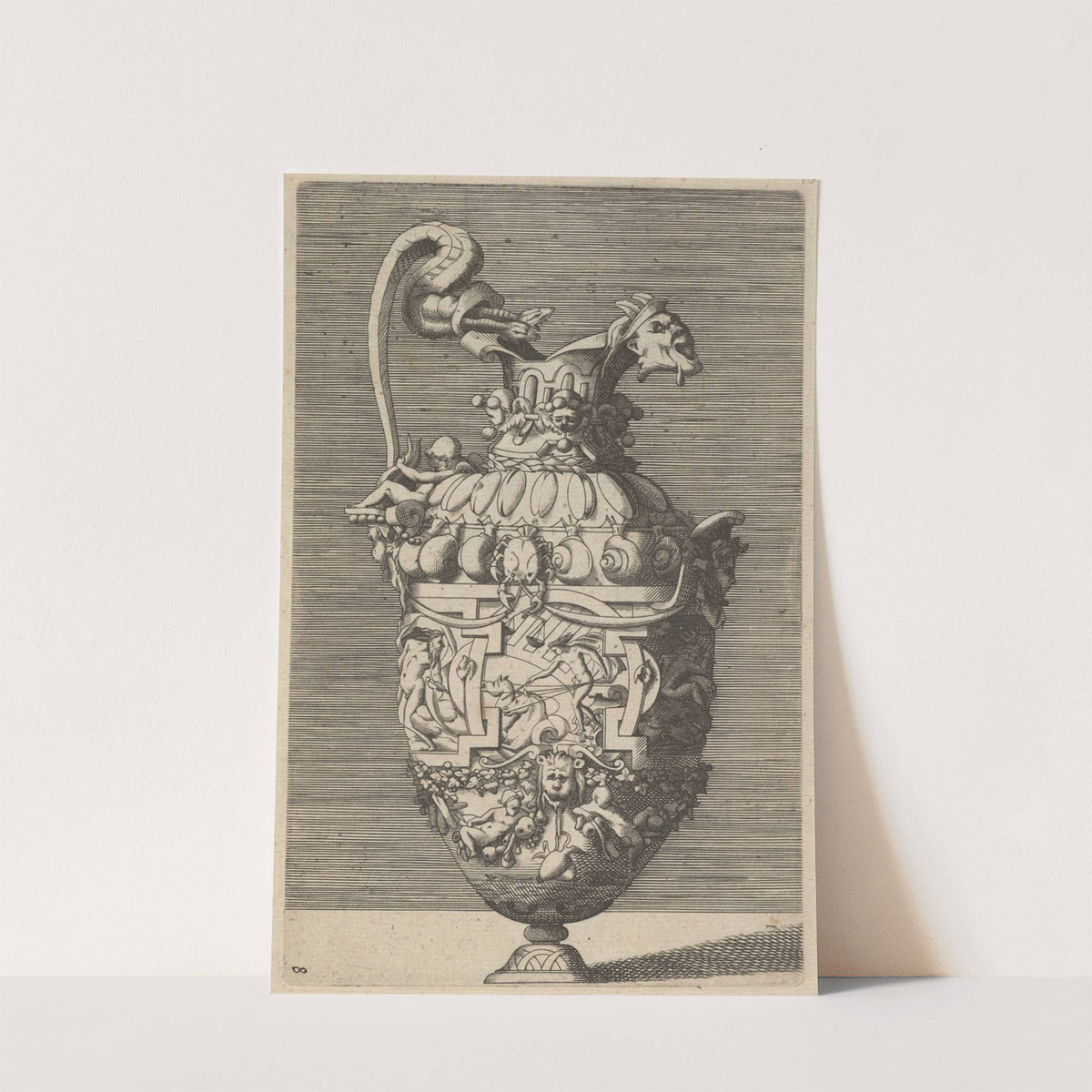 Vase with Helios or Phaeton on the Chariot of the Sun (17th century) by René Boyvin