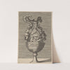 Vase with Two Winged Satyrs (17th century) by René Boyvin