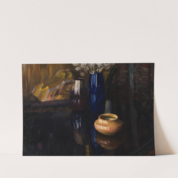 Vasenstillleben auf Mahagonitisch (1926–1930) by Alexander Koester