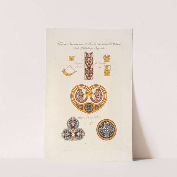 Vases et ornemens du IXe siècle, tirés de deuz MSS. latins. by Nicolas Xavier Willemin