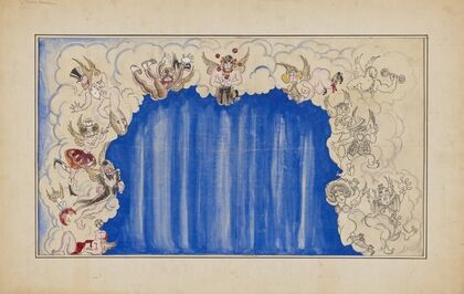 Vaudeville: Sketch no. 7 (Proscenium with Tramp, Clown, and Minstrel Seraphim) (1934-1943)