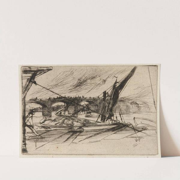 Vauxhall Bridge (1861) by James Abbott McNeill Whistler