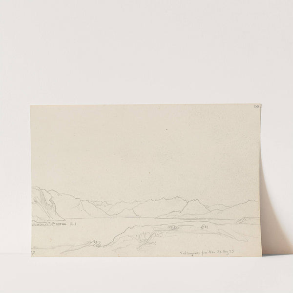 Veblungsnes sett fra Åndalsnes by Hans Gude