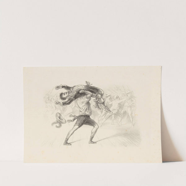 Vechtende mannen (1832 - 1897) by Alexander Ver Huell