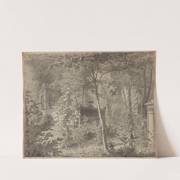 Ved Molières gravmæle i Jardin Elysée des Petits Augustins, Paris 10 Juni 1811 (1811) by Christoffer Wilhelm Eckersberg