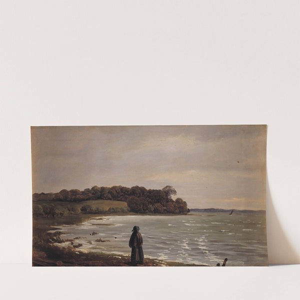 Ved Præstø Fjord i blæst (1847) by Carlo Dalgas