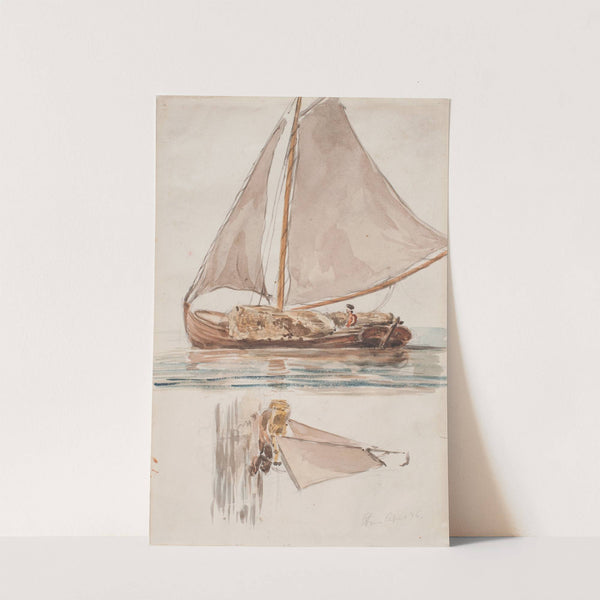 Vedlastad skuta Rospigg by Bror Jacob Adelborg