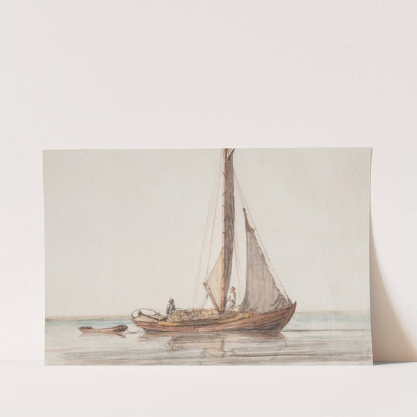 Vedskuta på Vänern by Bror Jacob Adelborg